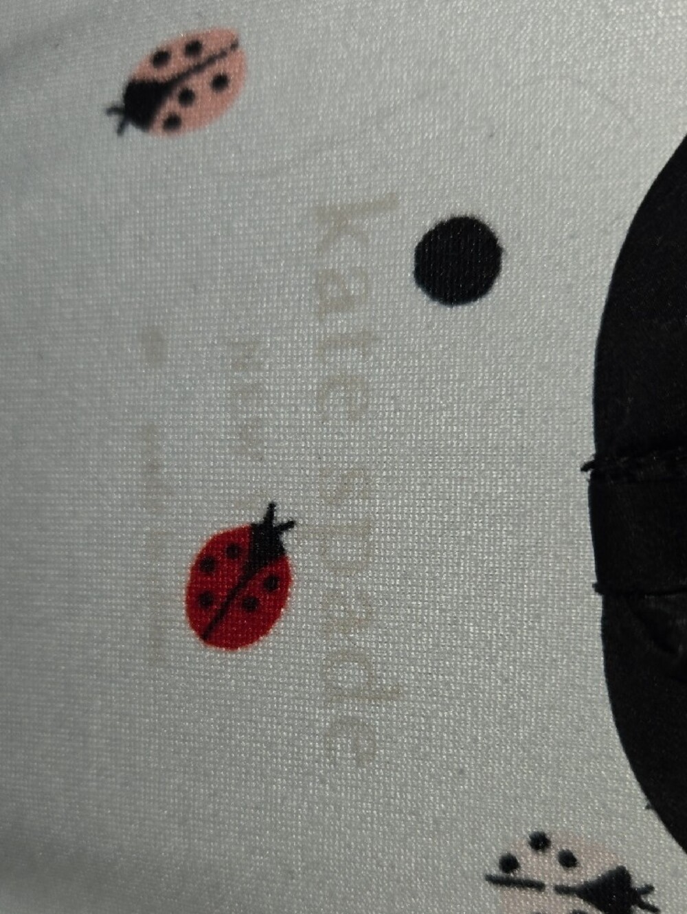 Kate Spade White Short Sleeve Button Pajama Set with Ladybug Dot Print - Picture 2 of 8